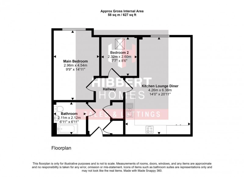 Floorplan for Oak Road, Hale, Altrincham