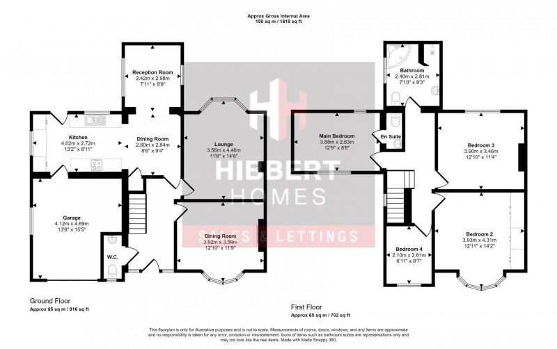 Floorplan for Grove Lane, Hale, Altrincham