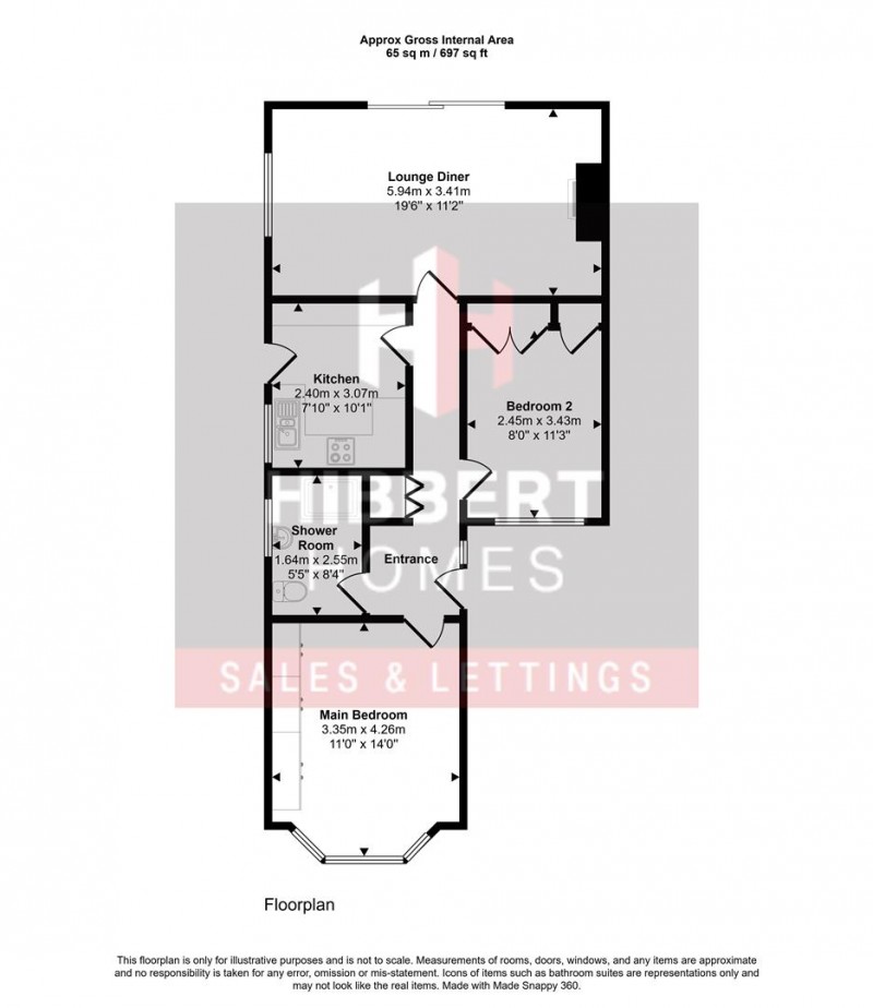 Floorplan for Lambert Drive, Sale