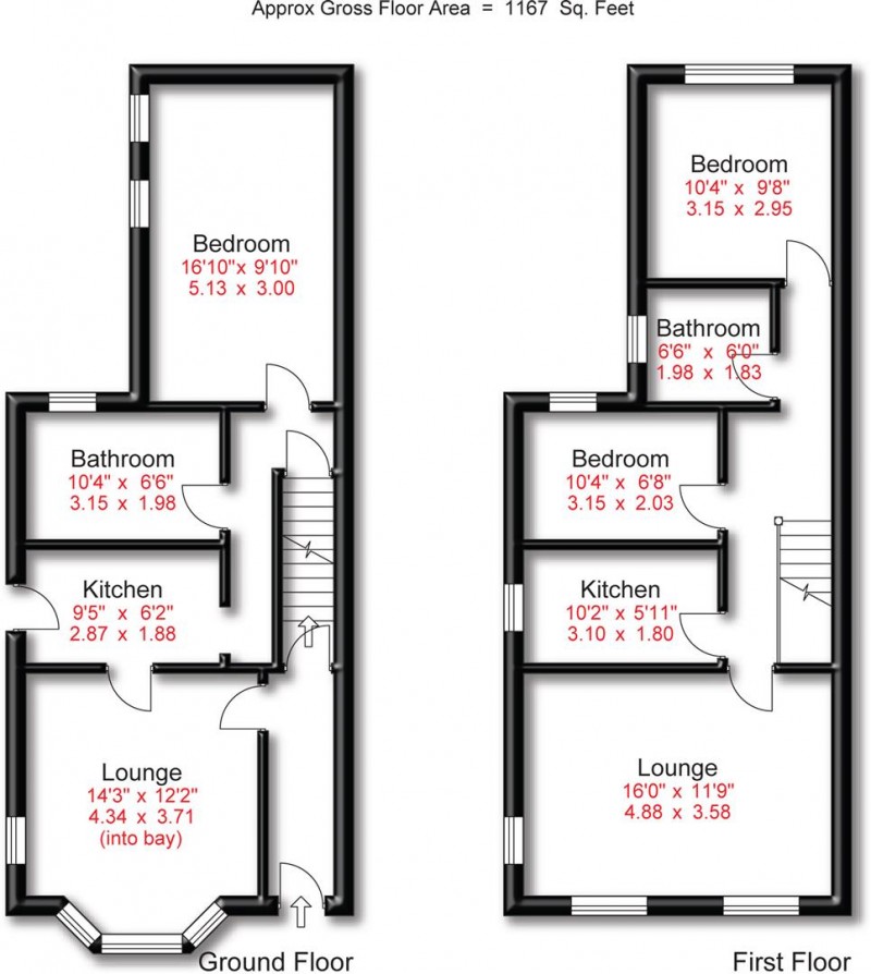 Floorplan for Woodlands Road, Altrincham