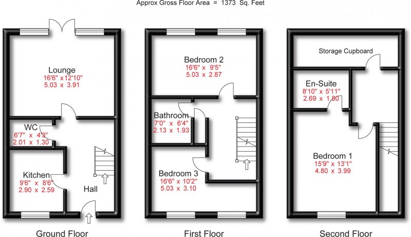 Floorplan for Worthington Crescent, Cheadle