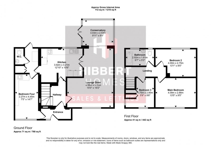 Floorplan for Sledmoor Road, Manchester