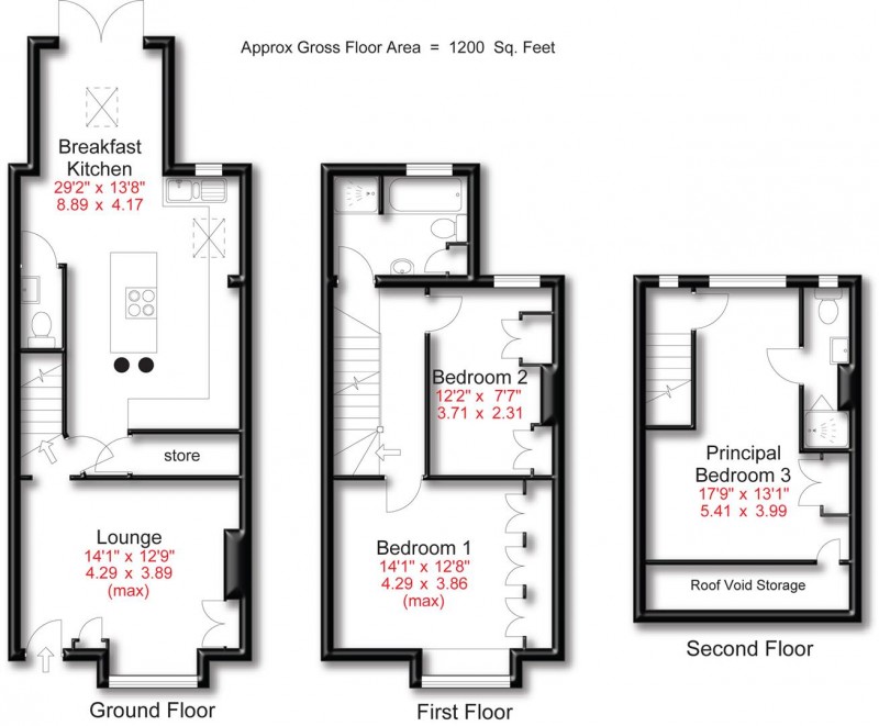 Floorplan for Appleton Road, Hale, Altrincham