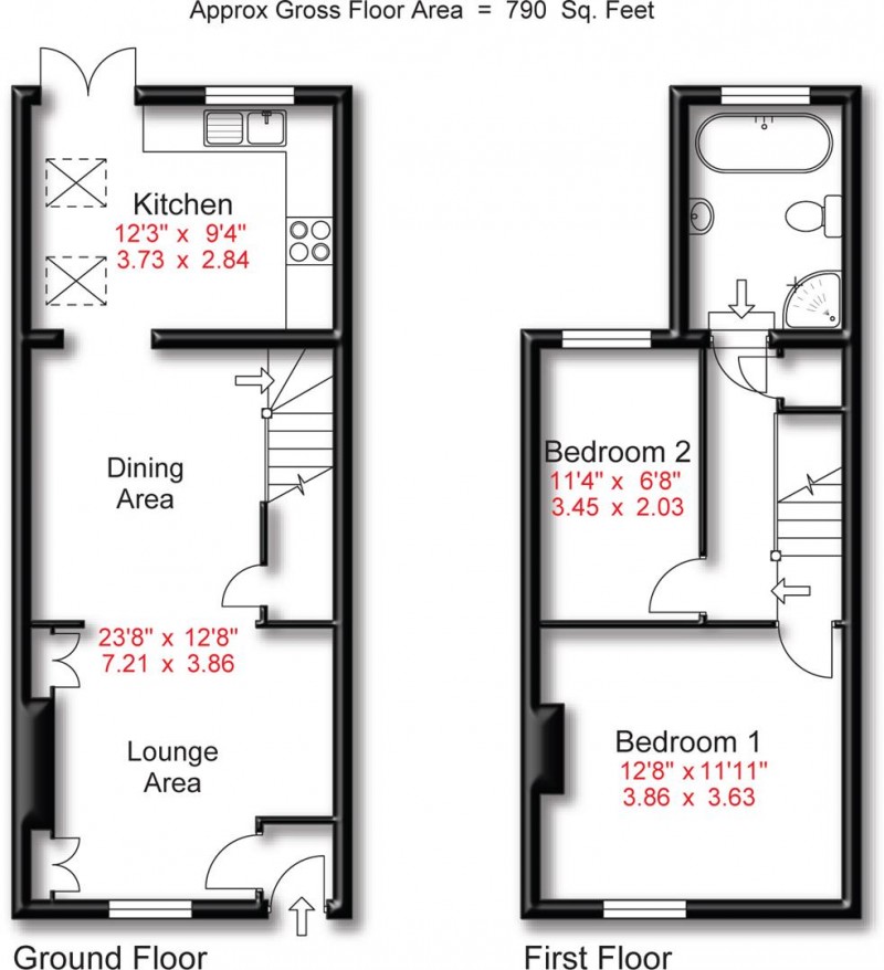 Floorplan for Beaconsfield Road, Altrincham