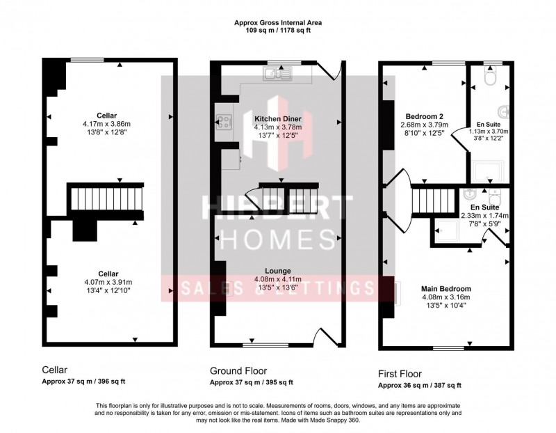 Floorplan for Hyde Road, Woodley, Stockport