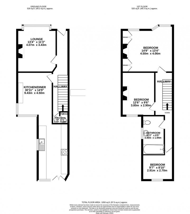 Floorplan for Moss Lane, Bramhall, Stockport