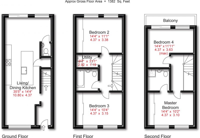Floorplan for Southbank, Altrincham