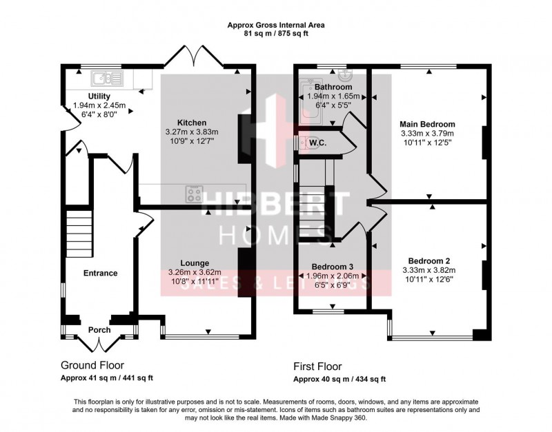 Floorplan for Crawley Grove, Stockport