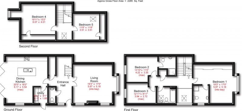 Floorplan for Bradgate Road, Altrincham