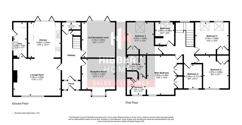 Floorplan for Chiltern Drive, Hale, WA15 9PL