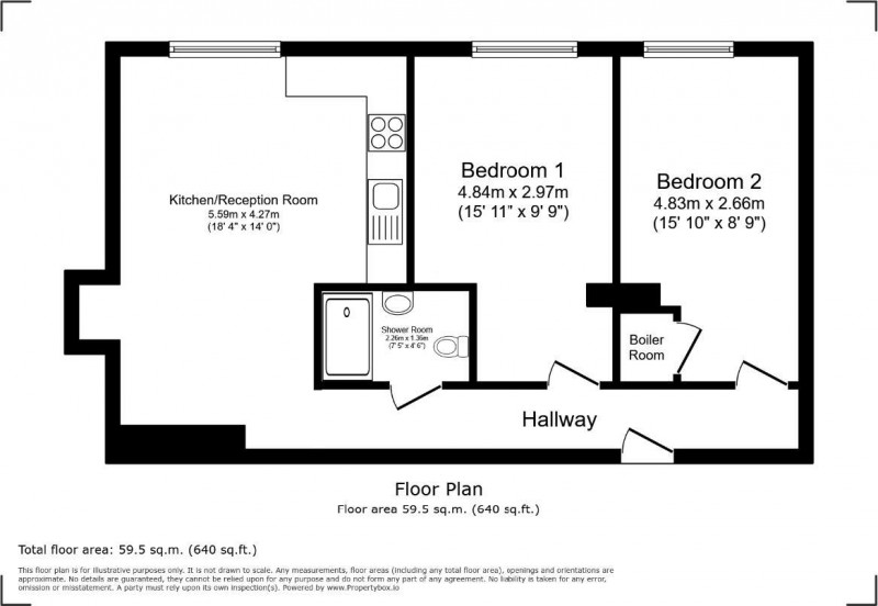 Floorplan for Ducie Street, Manchester
