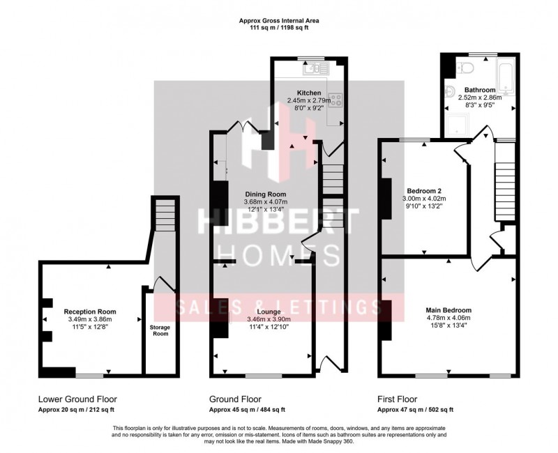Floorplan for Moorland Road, Woodsmoor, Stockport
