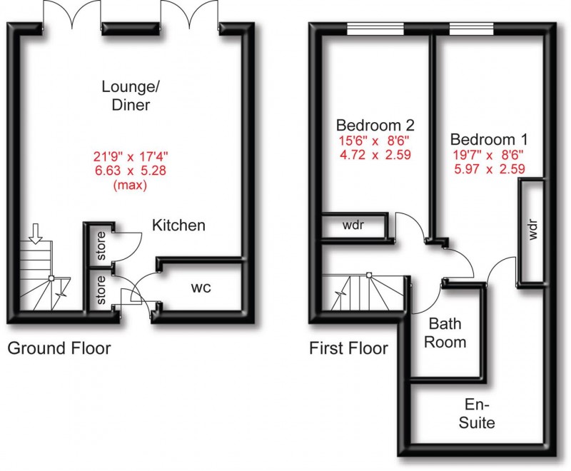Floorplan for Alderbank, St. Johns Road, Altrincham