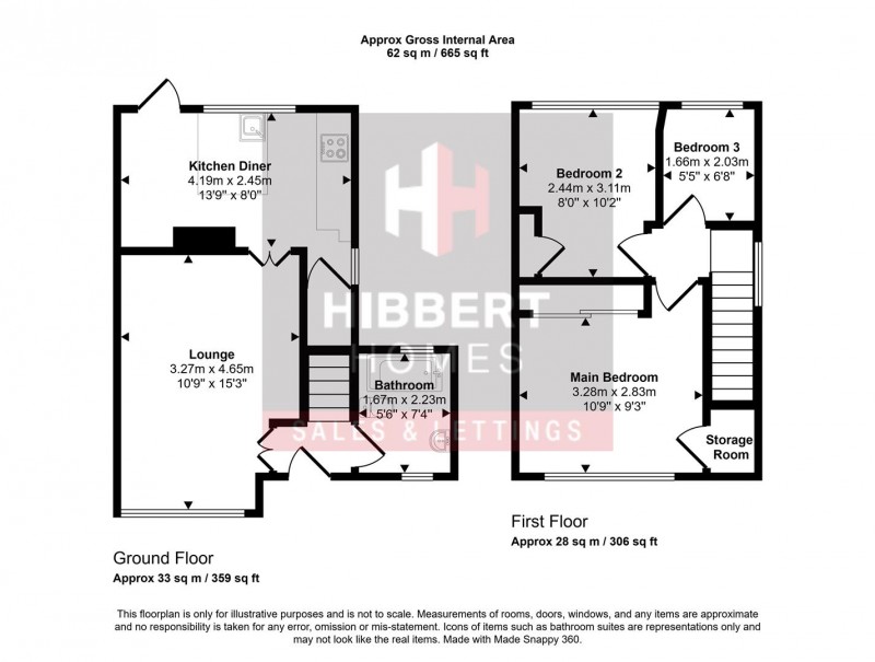 Floorplan for Newton Road, Altrincham