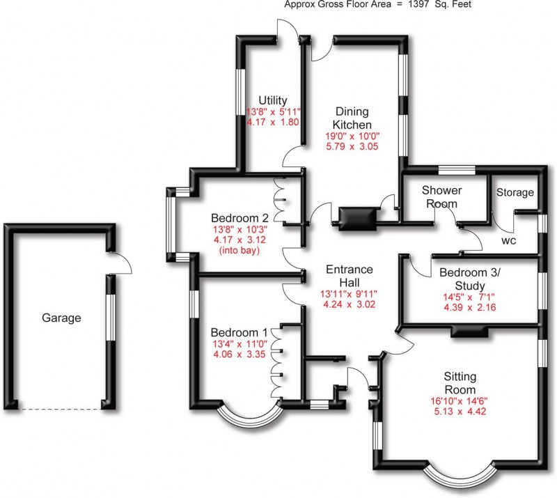 Floorplan for Clarence Road, Hale, Altrincham