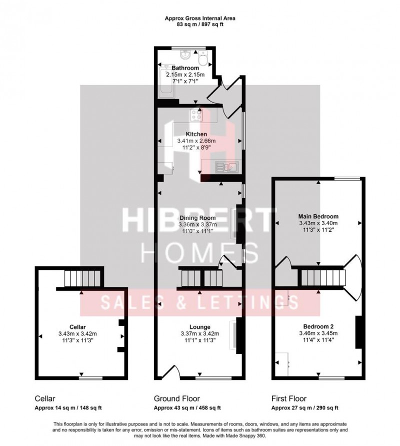 Floorplan for Holmes Street, Cheadle