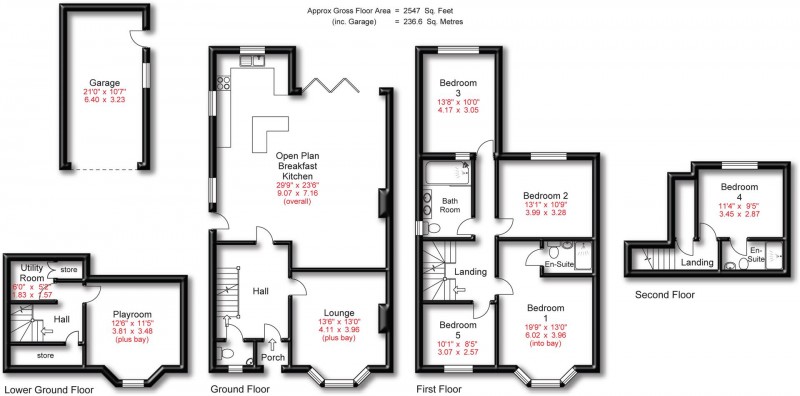 Floorplan for Queens Road, Hale