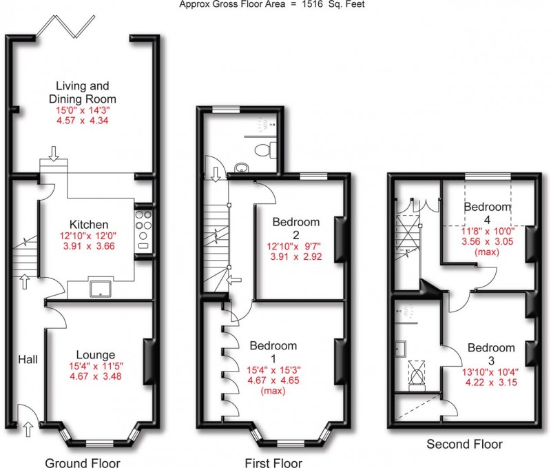 Floorplan for Beech Road, Hale