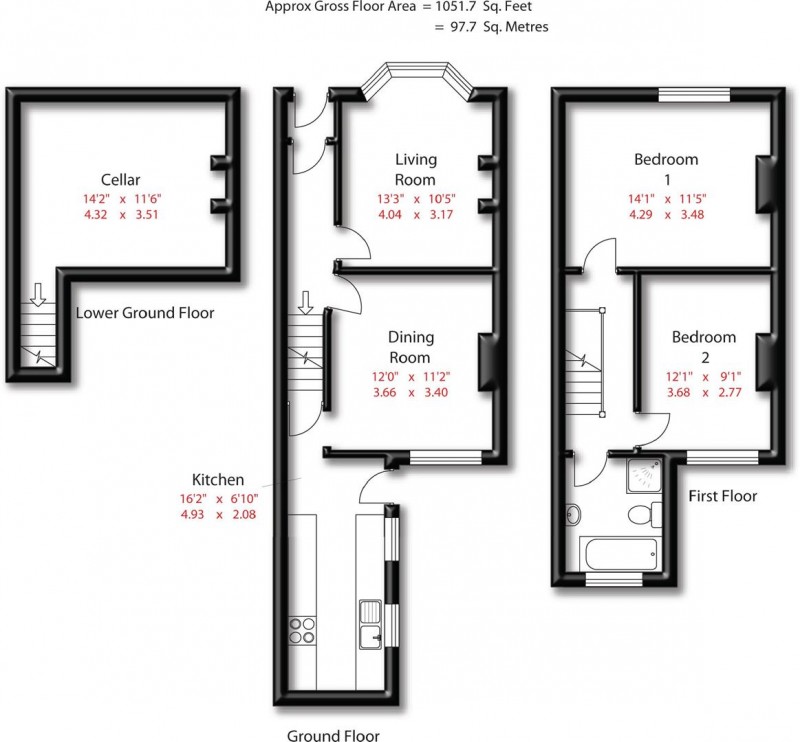 Floorplan for Manor Road, Altrincham, WA15 9QT