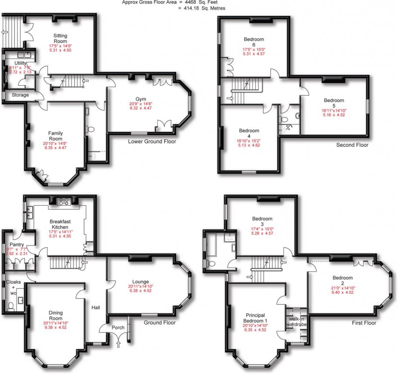 Floorplan for Marlborough Road, Bowdon, Altrincham