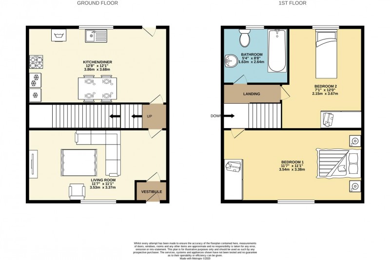 Floorplan for Countess Street, Heaviley, Stockport