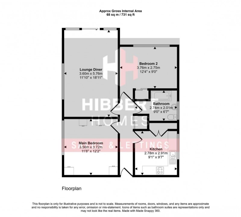 Floorplan for Dairyground Road, Bramhall, Stockport