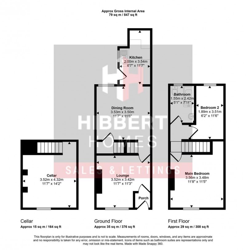 Floorplan for Lowfield Road, Stockport