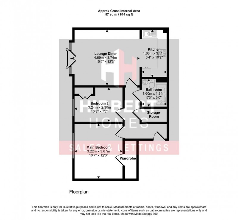 Floorplan for Sale Road, Wythenshawe