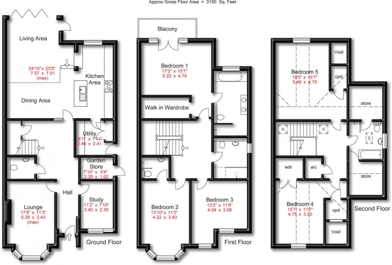 Floorplan for Broomfield Lane, Hale