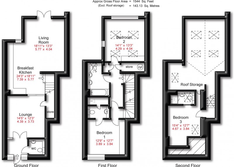Floorplan for Cecil Road, Hale, Altrincham