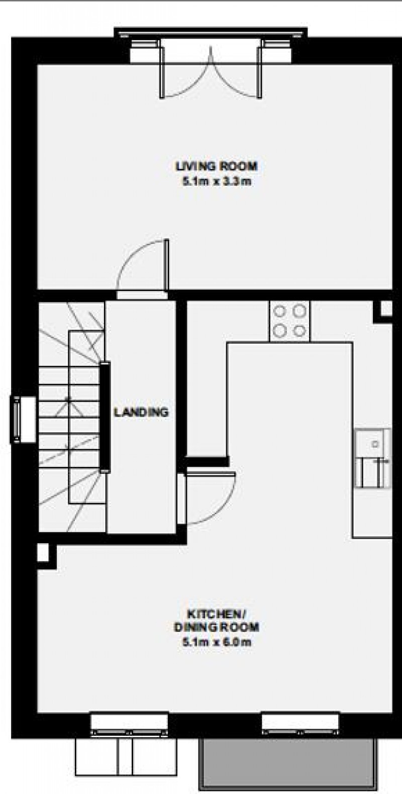 Floorplan for Roe Cross Road, Mottram