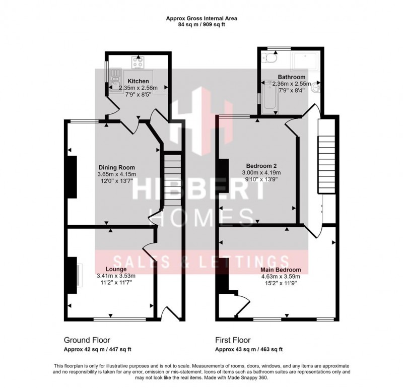 Floorplan for Kimberley Street, Stockport