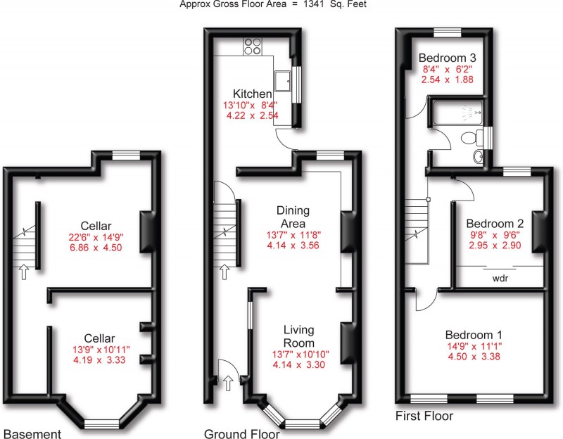 Floorplan for Linden Avenue, Altrincham, WA15