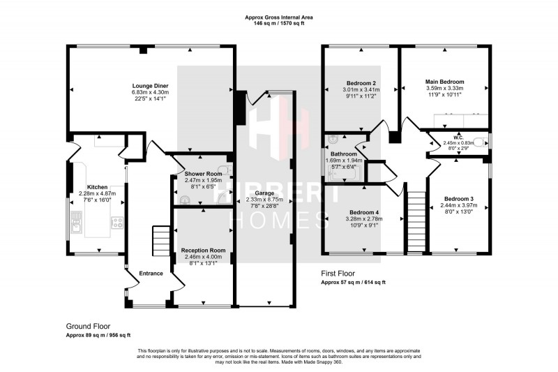 Floorplan for Turncliff Crescent, Marple, SK6