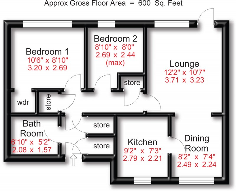 Floorplan for Townfield Road, Altrincham, WA14