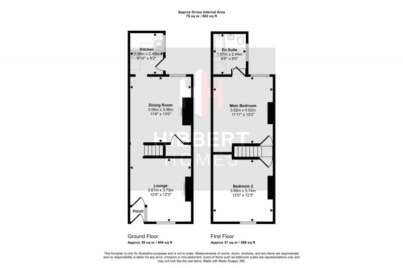 Floorplan for Warren Road, Stockport, SK3