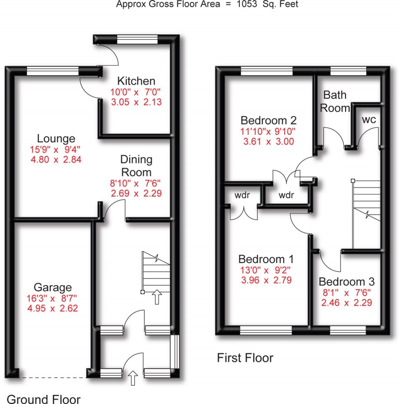 Floorplan for Dawlish Close, Bramhall, SK7