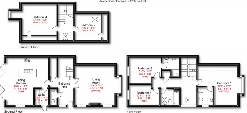 Floorplan for Bradgate Road, Altrincham, WA14