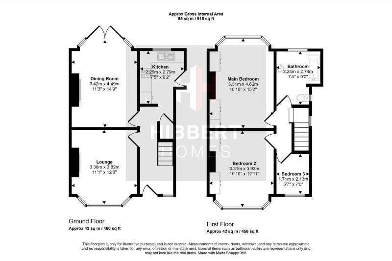 Floorplan for Beaufort Road, Stockport, SK2