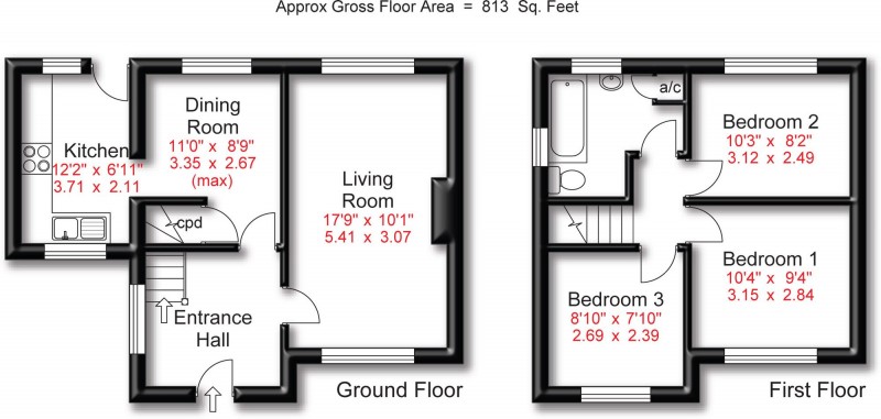Floorplan for Brinkburn Road, Hazel Grove, SK7