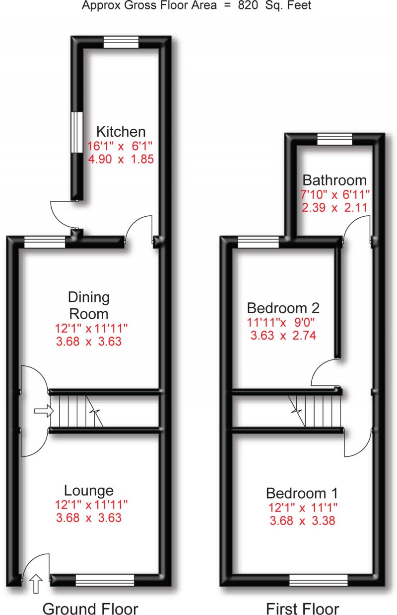 Floorplan for St. Andrews Avenue, Timperley, WA15