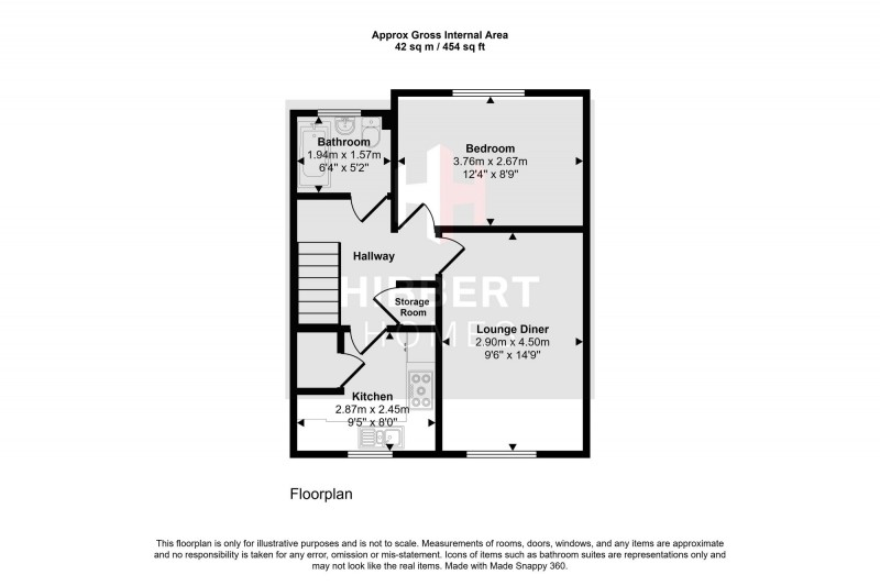 Floorplan for Red Rose Gardens, Sale, M33