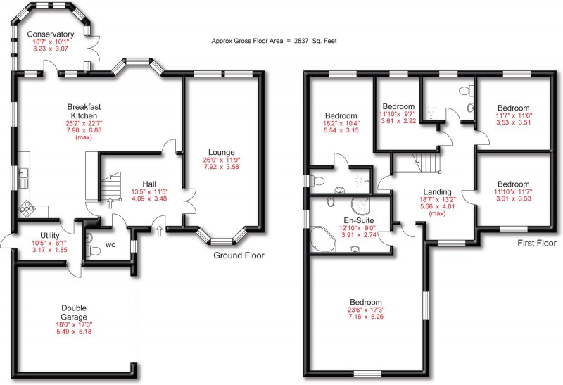 Floorplan for Burnside, Hale Barns, WA15