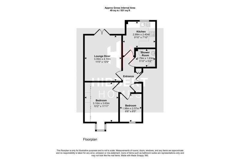 Floorplan for Brooklands Road, Wood Court, M33