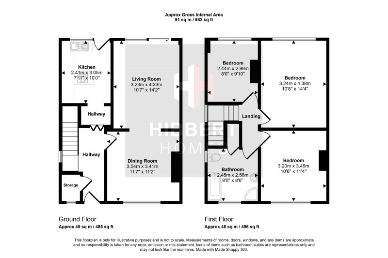 Floorplan for Blackcarr Road, Manchester, M23
