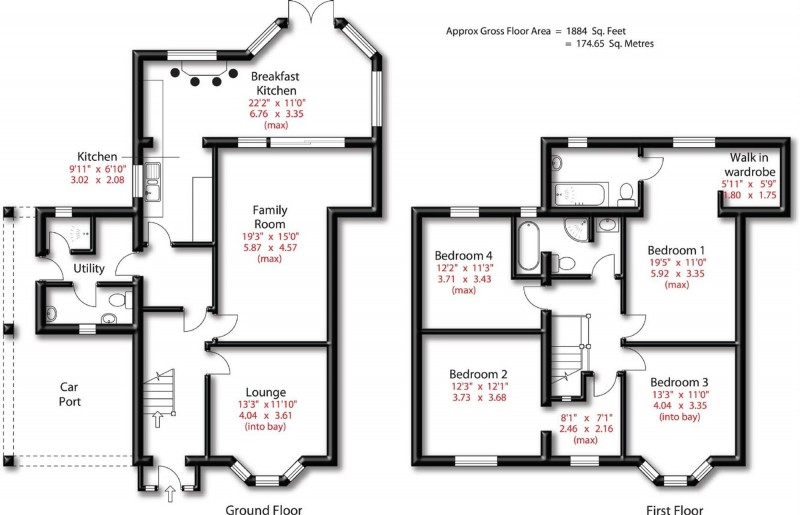 Floorplan for Faulkner Drive, Timperley, WA15