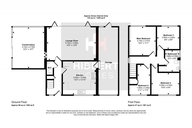 Floorplan for Withypool Drive, Stockport, SK2