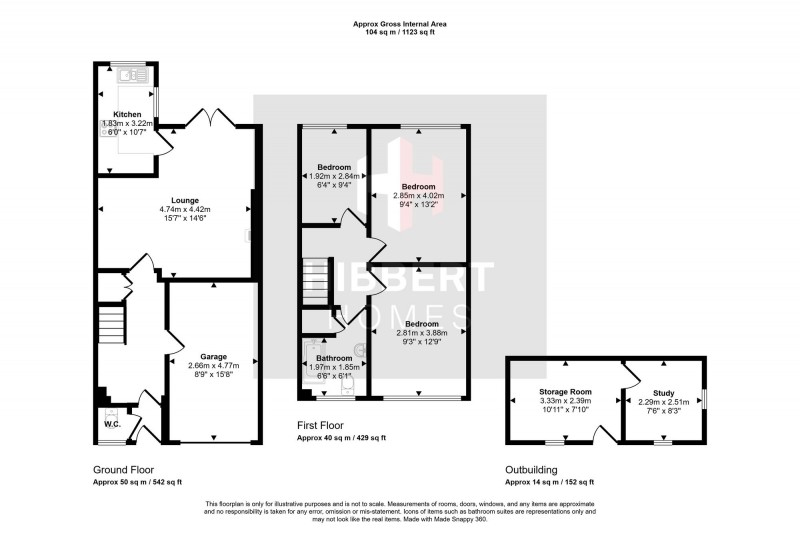 Floorplan for Borrowdale Road, Stockport, SK2