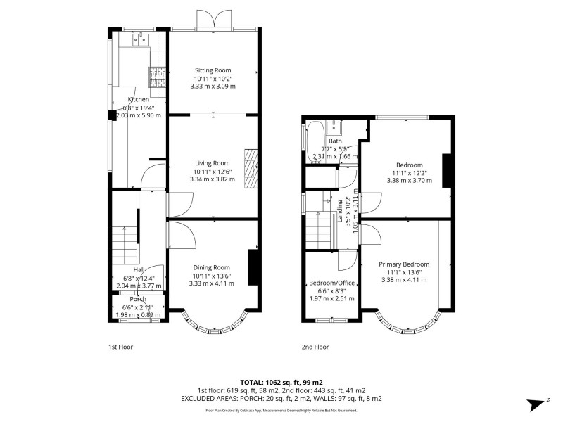 Floorplan for St. Georges Avenue, Timperley, WA15