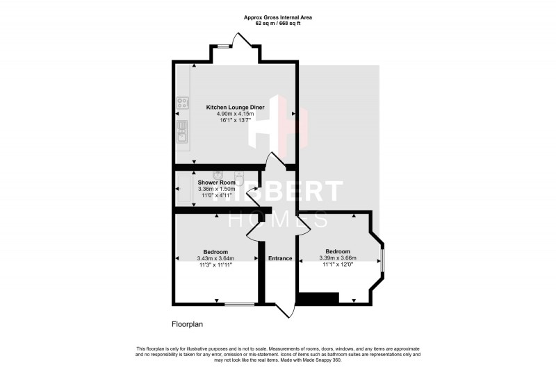 Floorplan for Clyde Road, Manchester, M20